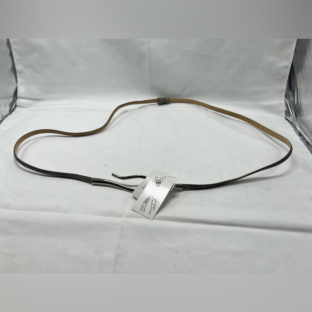 Skinny Aimee Lynn snakesskin like leather belt